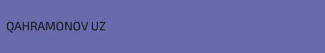 QAHRAMONOV UZ
